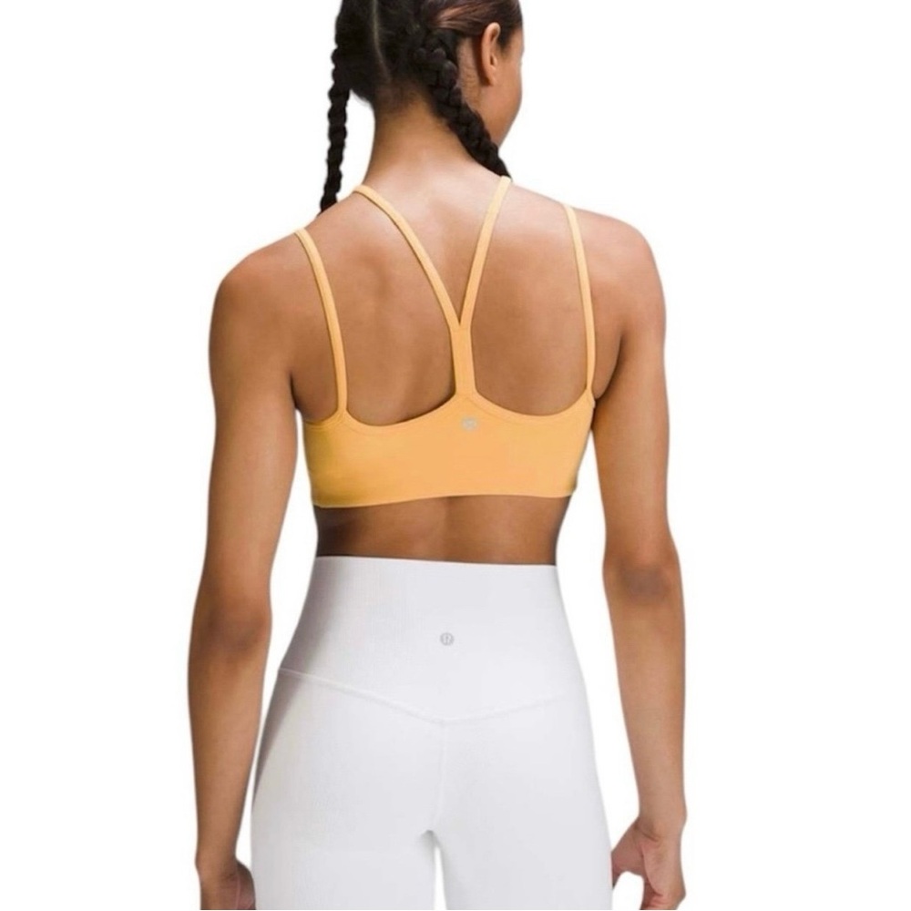 Lululemon Flow Y Strappy Bra Nulu Mango Dream - 14 - Picture 12 of 12